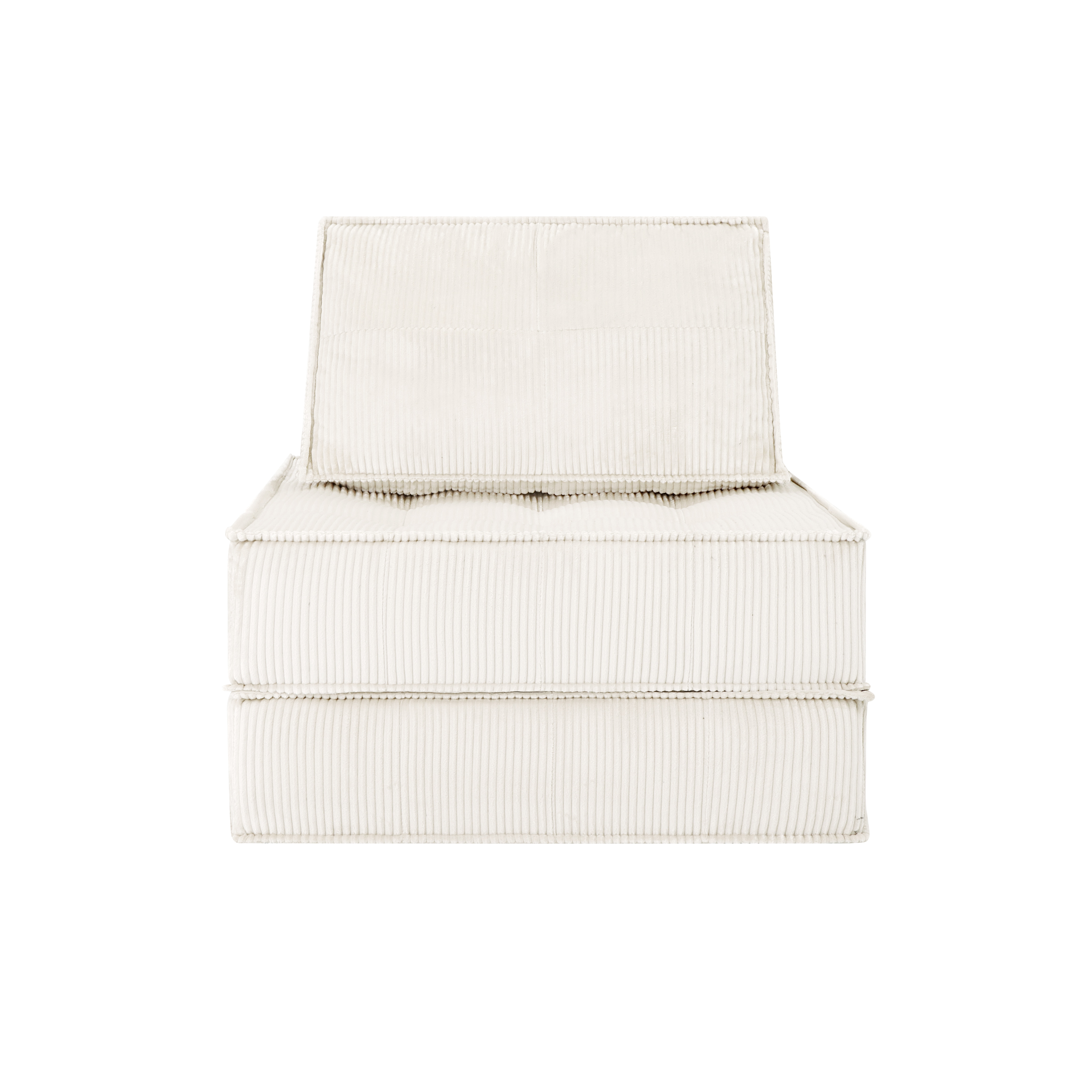 66.9 Inch Modular Sofa, Single Seater, Double-layer Multi-combination, Skin-friendly Fabric, DIY Suitable For Living Rooms, Study Rooms, Bedrooms, And Other Spaces. WHITE_maomaolike.com
